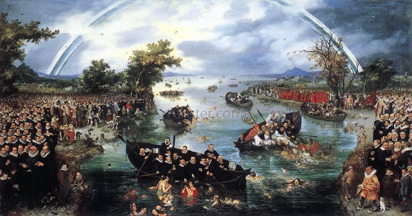 Adriaen Pietersz Van de Venne Fishing for Souls - Hand Painted Oil Painting