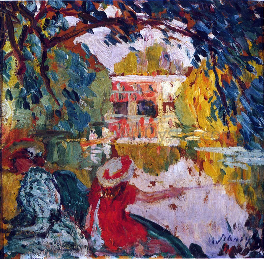 Henri Lebasque A Fishing party - Hand Painted Oil Painting