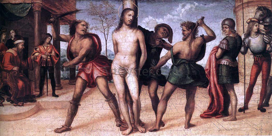 Il Sodoma Flagellation of Christ - Hand Painted Oil Painting