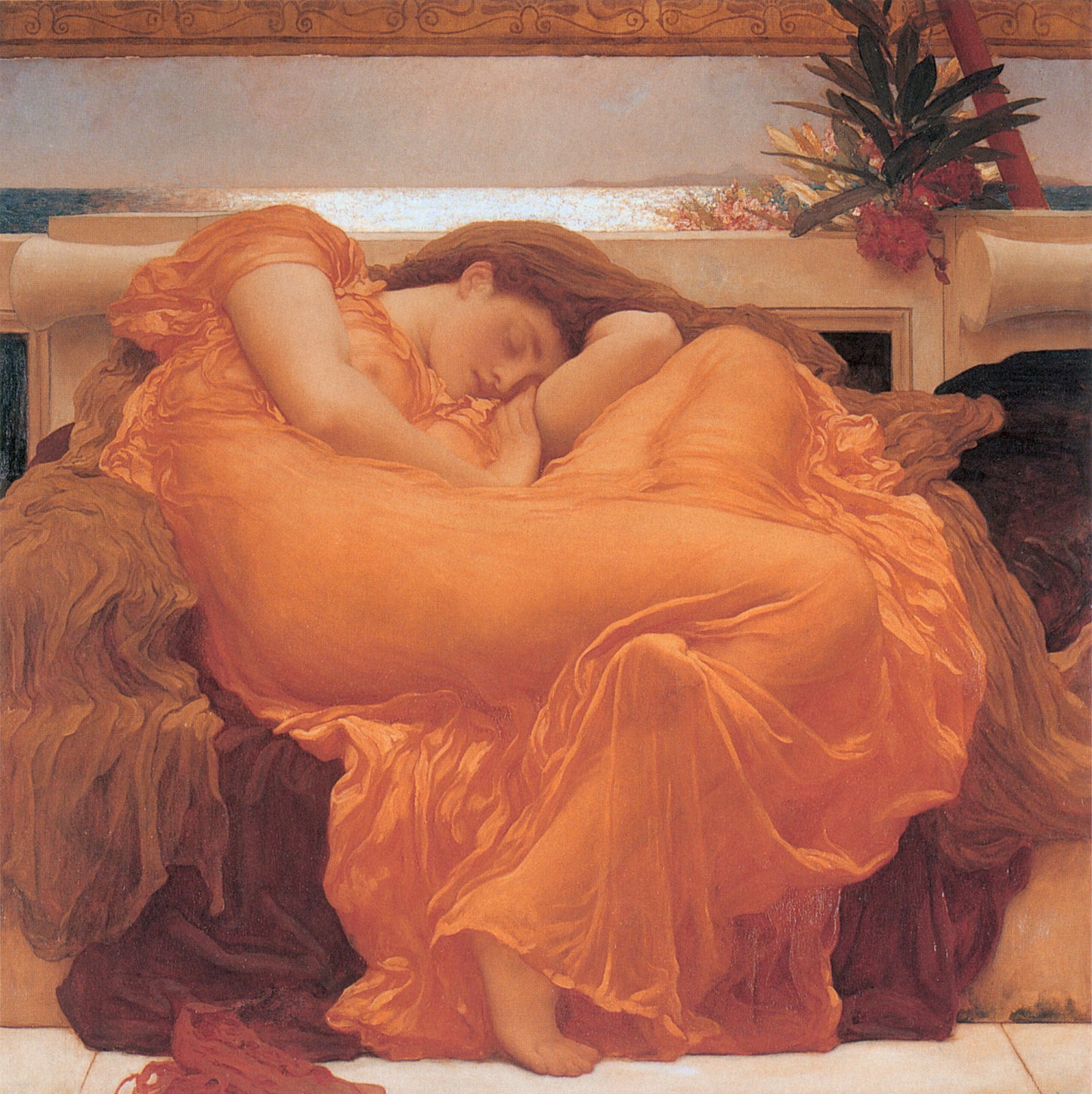 Lord Frederick Leighton Flaming June - Hand Painted Oil Painting
