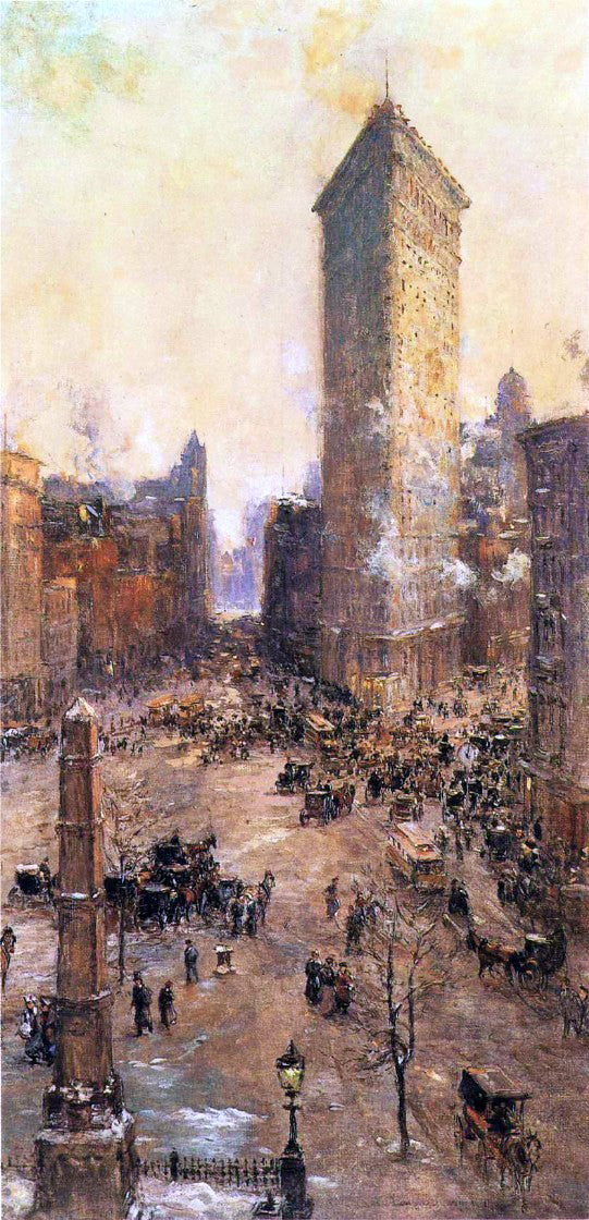 Colin Campbell Cooper Flatiron Building - Hand Painted Oil Painting