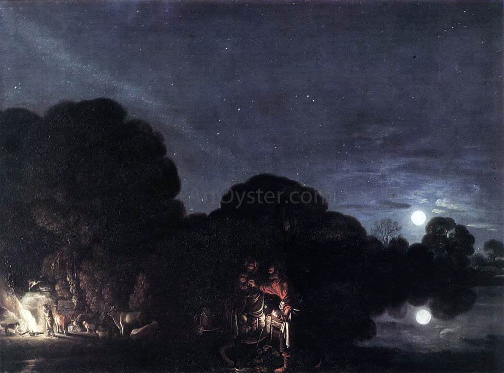 Adam Elsheimer Flight into Egypt - Hand Painted Oil Painting