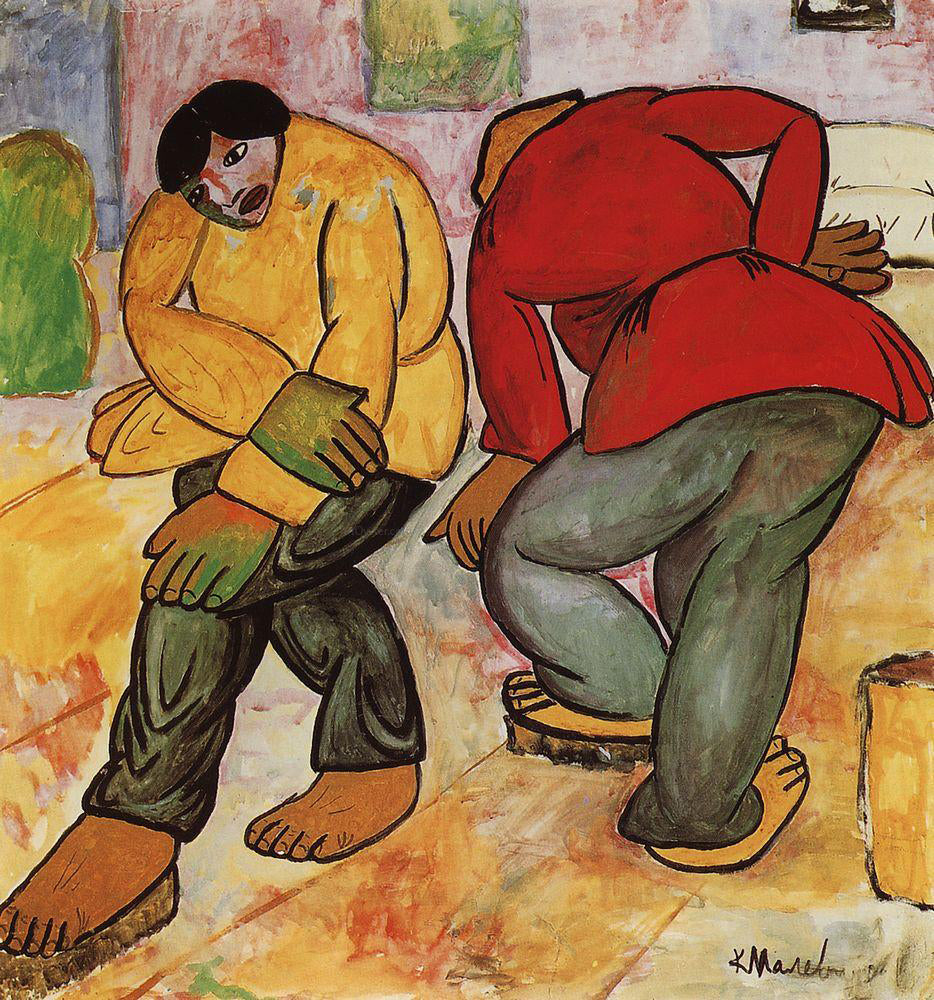 Kazimir Malevich Floor Polishers - Hand Painted Oil Painting