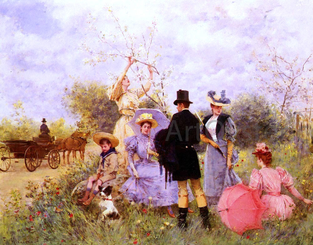 Francisco Miralles Flores Silvestres - Hand Painted Oil Painting