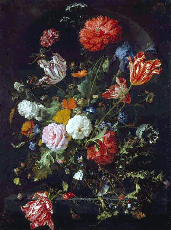 Jan Davidsz De Heem Flower Piece - Hand Painted Oil Painting