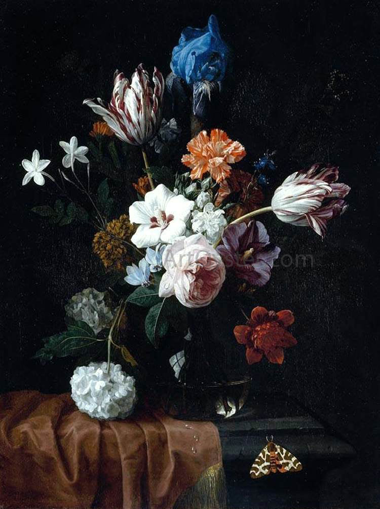 Nicolaes Van Veerendael Flower Still-Life - Hand Painted Oil Painting