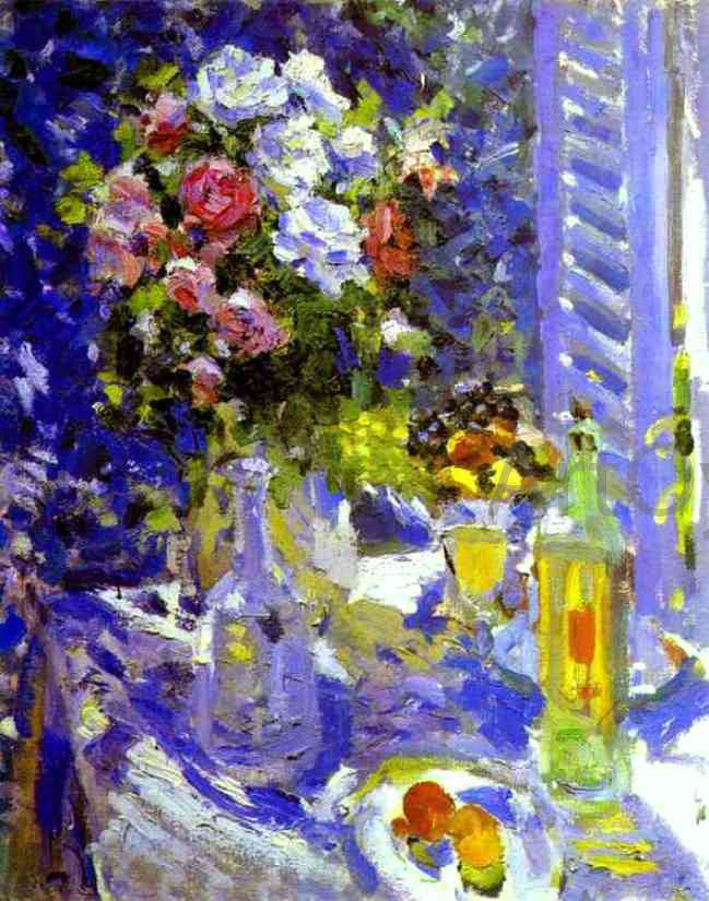 Constantin Alexeevich Korovin Flowers and Fruit - Hand Painted Oil Painting