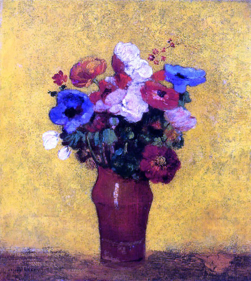 Odilon Redon Flowers - Hand Painted Oil Painting