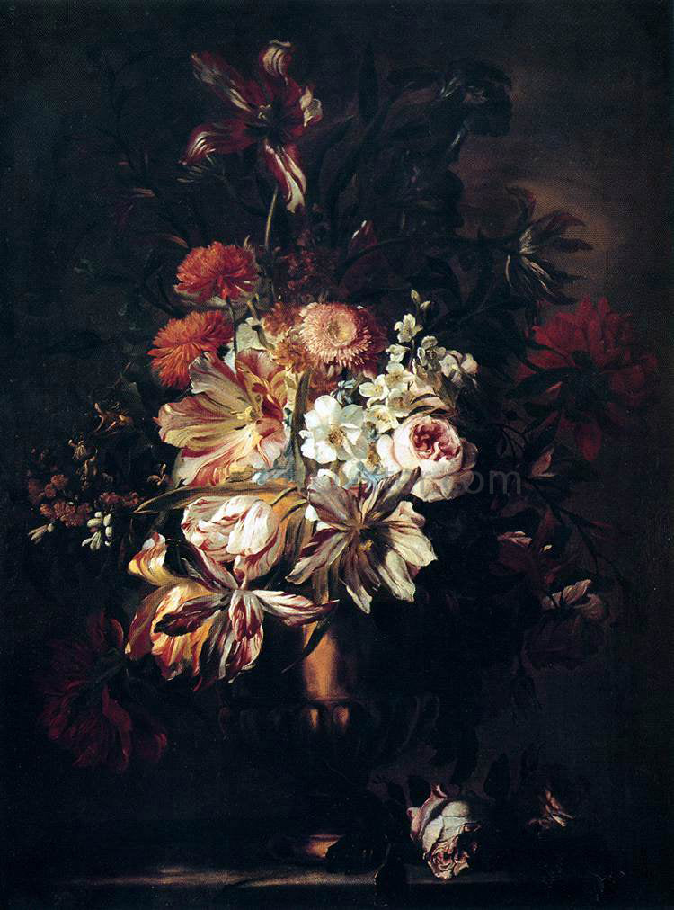 Abraham Brueghel Flowers in a Bronze Vase - Hand Painted Oil Painting