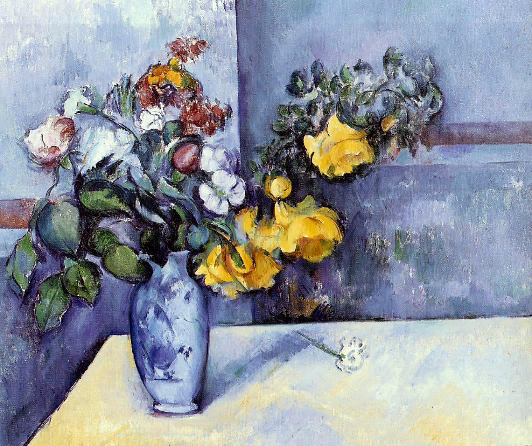 Paul Cezanne Flowers in a Vase - Hand Painted Oil Painting