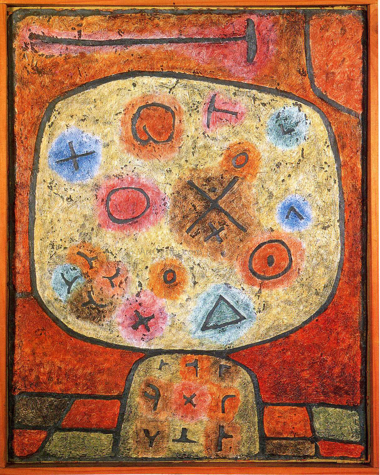 Paul Klee Flowers in Stone - Hand Painted Oil Painting
