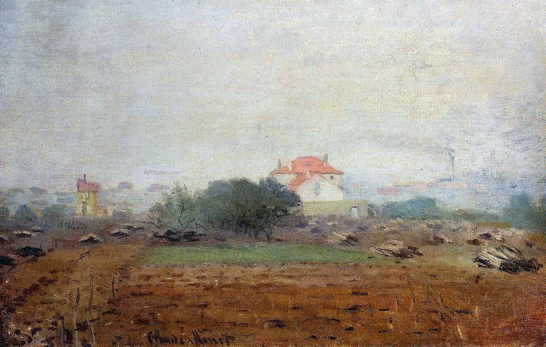 Claude Oscar Monet Fog Effect - Hand Painted Oil Painting