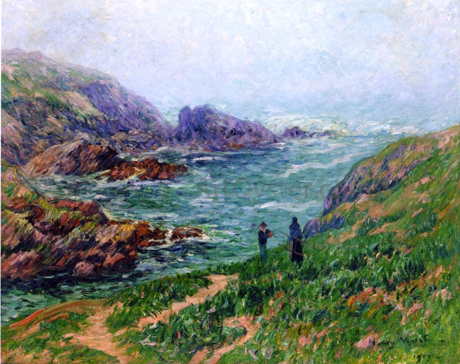 Henri Moret Foggy Weather, Brittany - Hand Painted Oil Painting