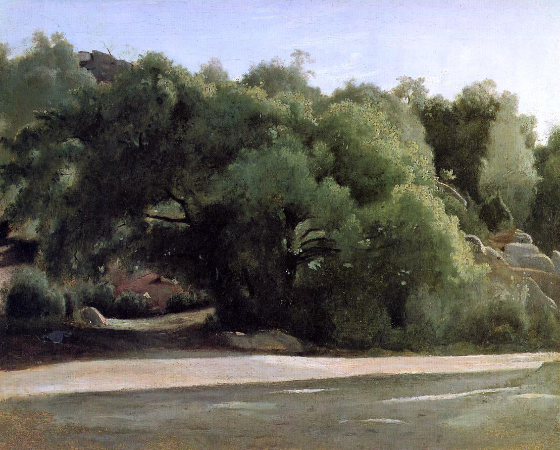 Jean-Baptiste-Camille Corot Fontainebleau - the Chailly Road - Hand Painted Oil Painting