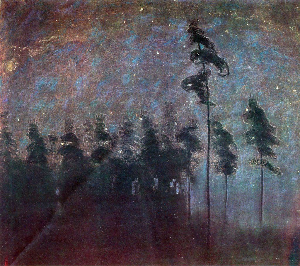 Mikalojus Ciurlionis Forest - Hand Painted Oil Painting