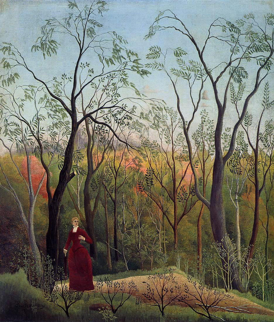 Henri Rousseau Forest Promenade - Hand Painted Oil Painting