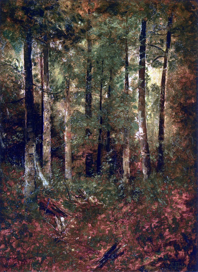 Charles Ethan Porter A Forest Scene - Hand Painted Oil Painting