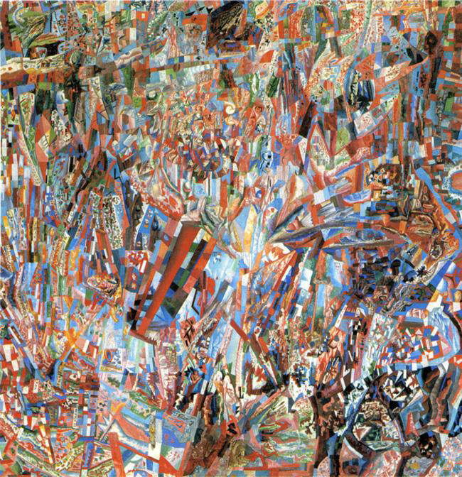 Pavel Filonov Formula of Spring - Hand Painted Oil Painting