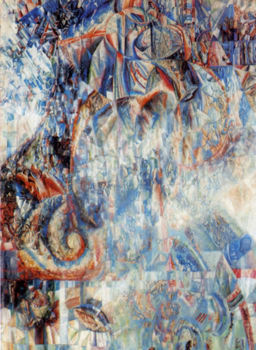 Pavel Filonov Formula of the Cosmos - Hand Painted Oil Painting