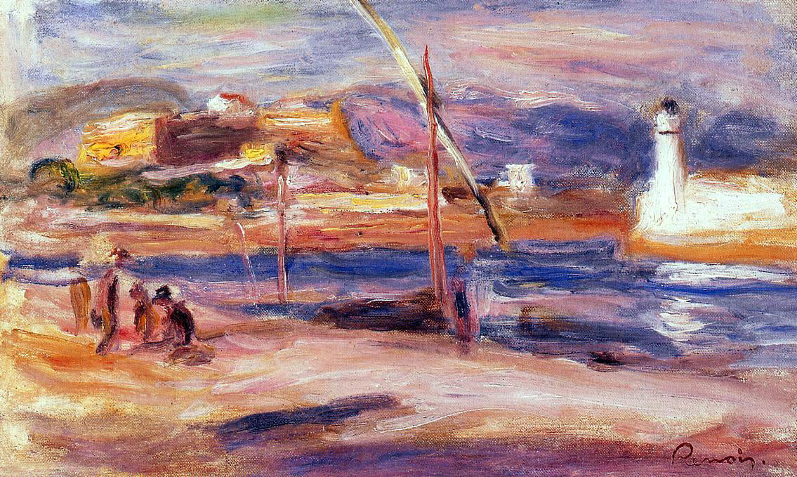 Pierre Auguste Renoir Fort Carre et Phare d'Antibes - Hand Painted Oil Painting