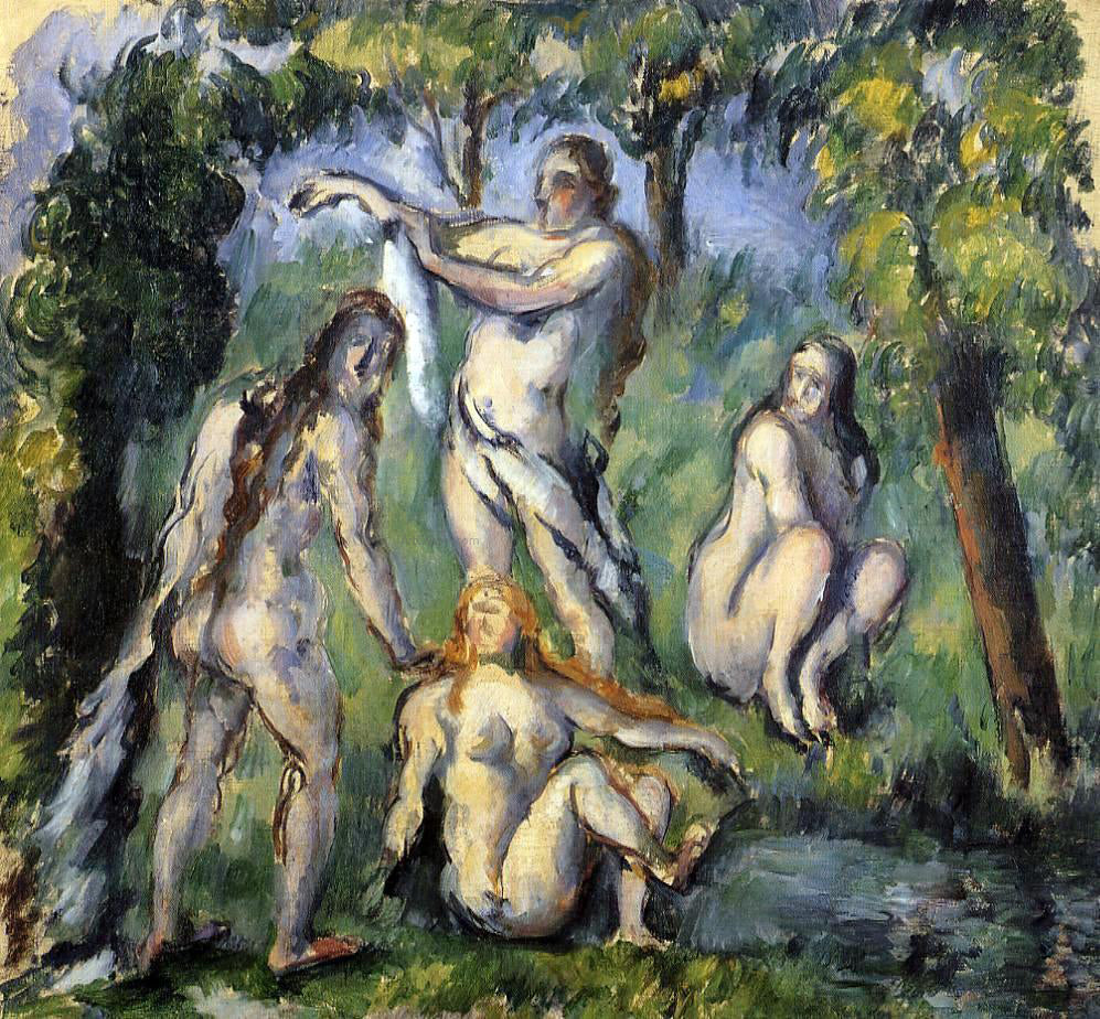 Paul Cezanne Four Bathers - Hand Painted Oil Painting