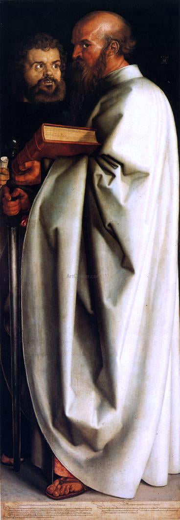 Albrecht Durer Four Holy Men (right panel): St. Paul and St. Mark - Hand Painted Oil Painting