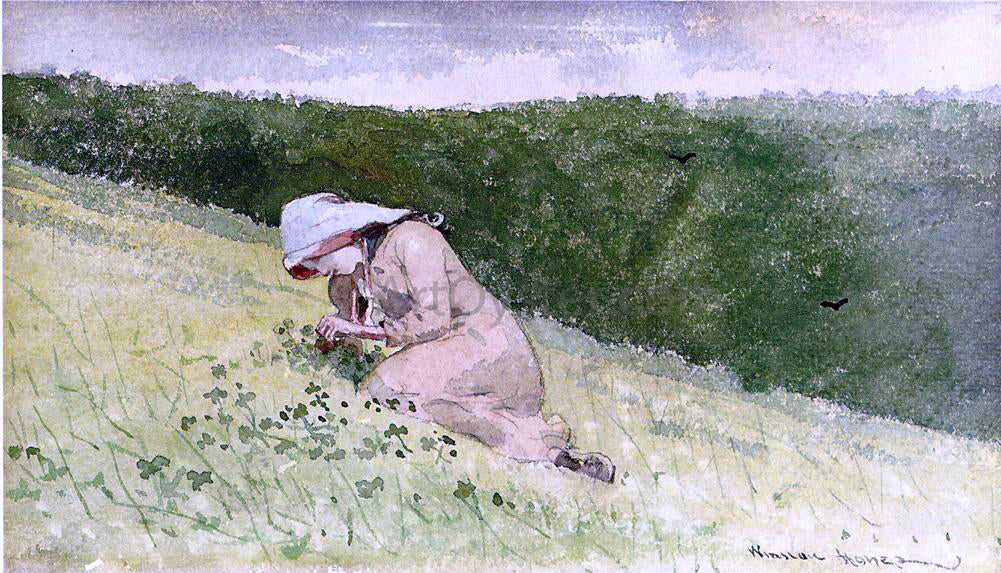 Winslow Homer Four Leaf Clover - Hand Painted Oil Painting