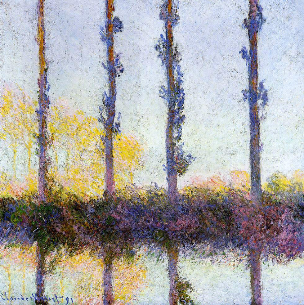Claude Oscar Monet Four Trees - Hand Painted Oil Painting