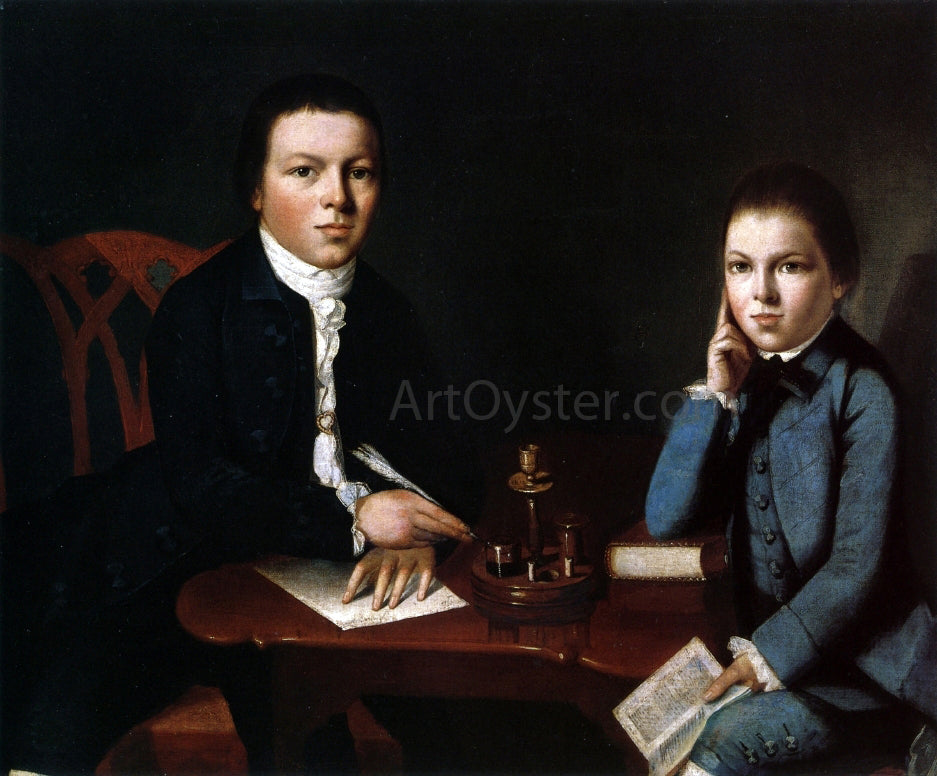 Gilbert Stuart Francis Malbone and His Brother Saunders - Hand Painted Oil Painting