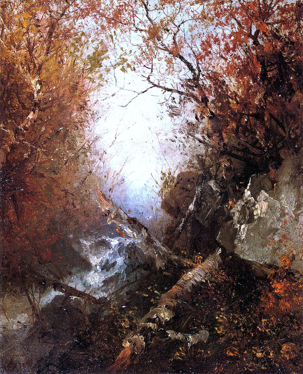 John Frederick Kensett Franconia Notch, New Hampshire - Hand Painted Oil Painting