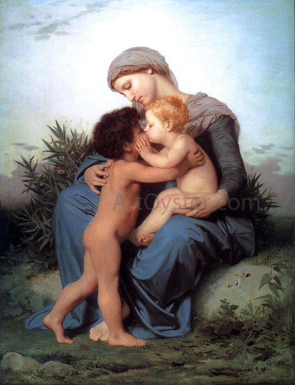 William Adolphe Bouguereau Fraternal Love - Hand Painted Oil Painting