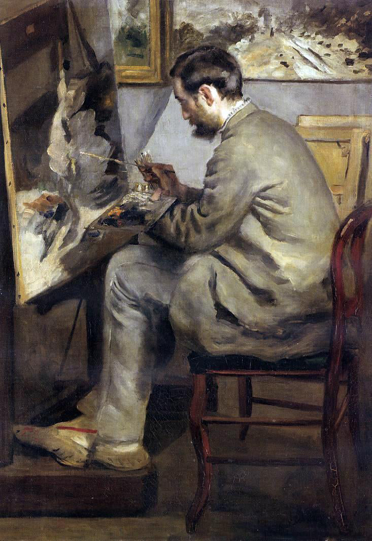 Pierre Auguste Renoir Frederic Bazille Painting 'The Heron' - Hand Painted Oil Painting
