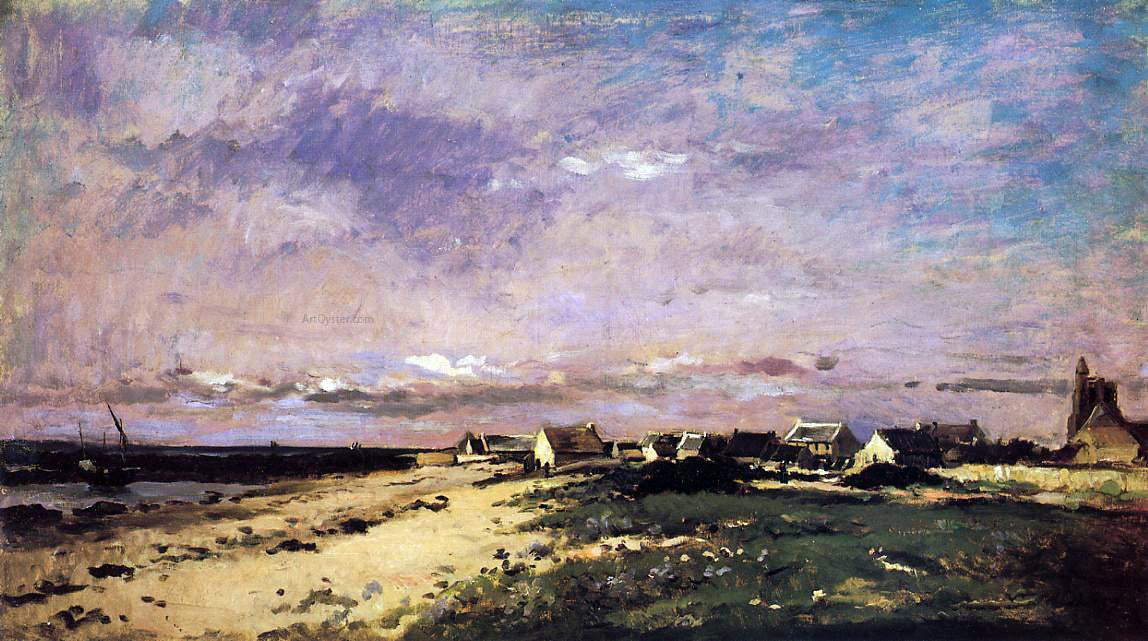 Charles Francois Daubigny French Coastal Scene - Hand Painted Oil Painting
