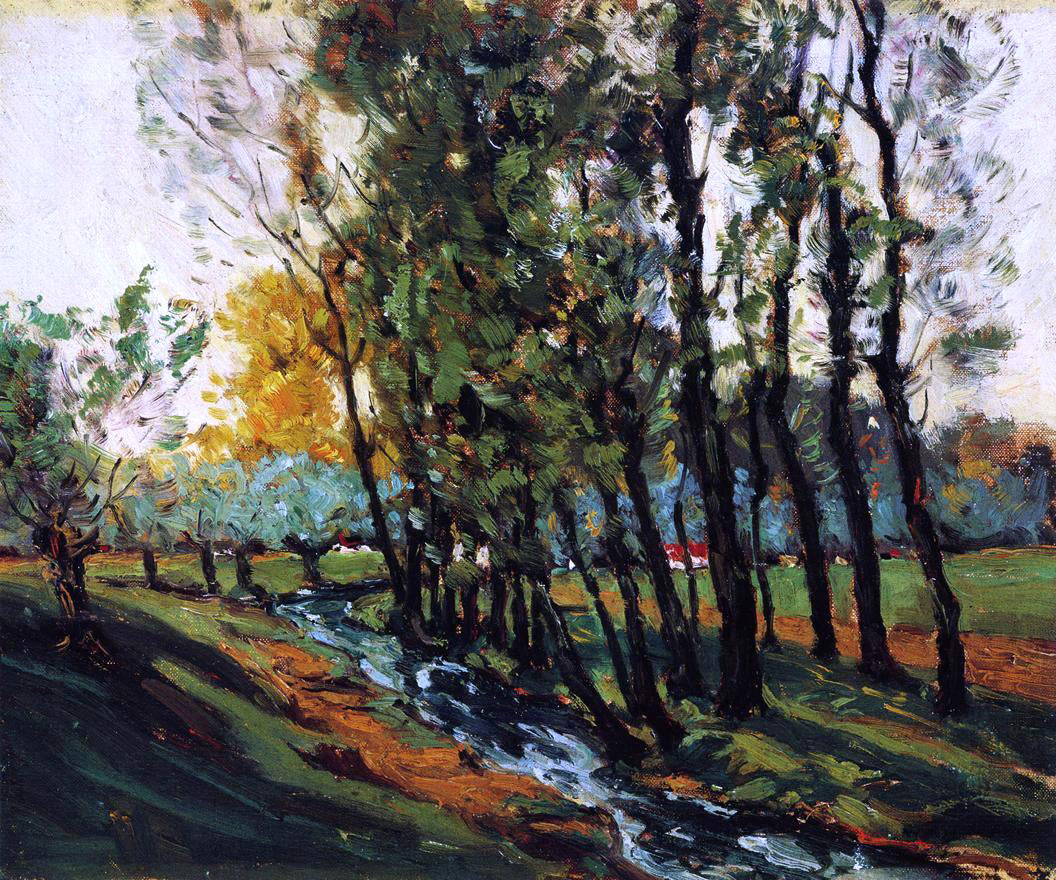 William A Harper French Landscape - Hand Painted Oil Painting