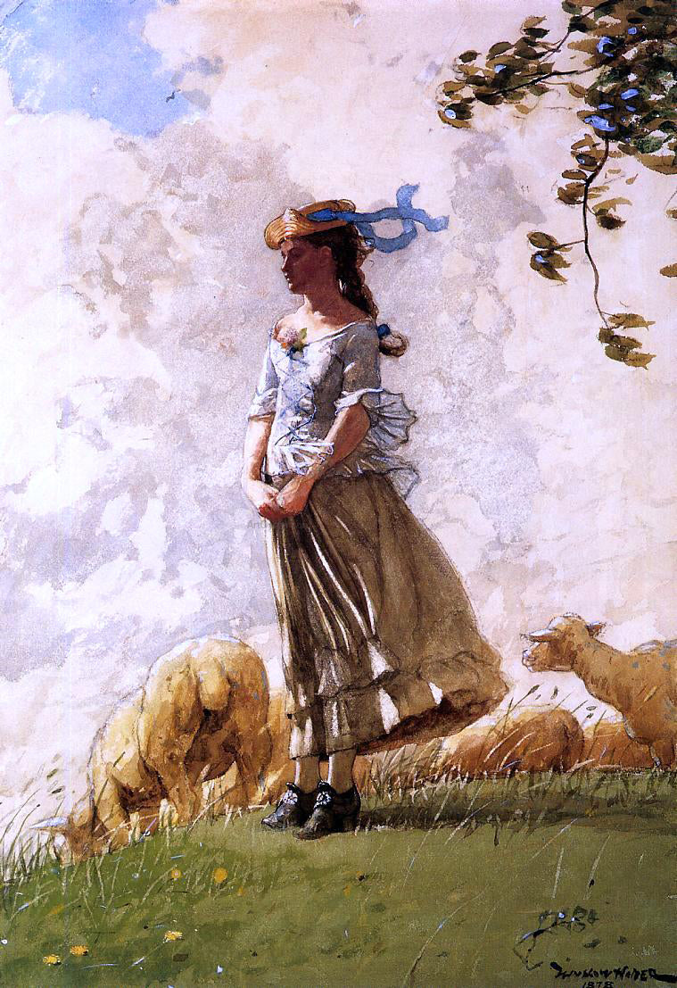 Winslow Homer Fresh Air - Hand Painted Oil Painting