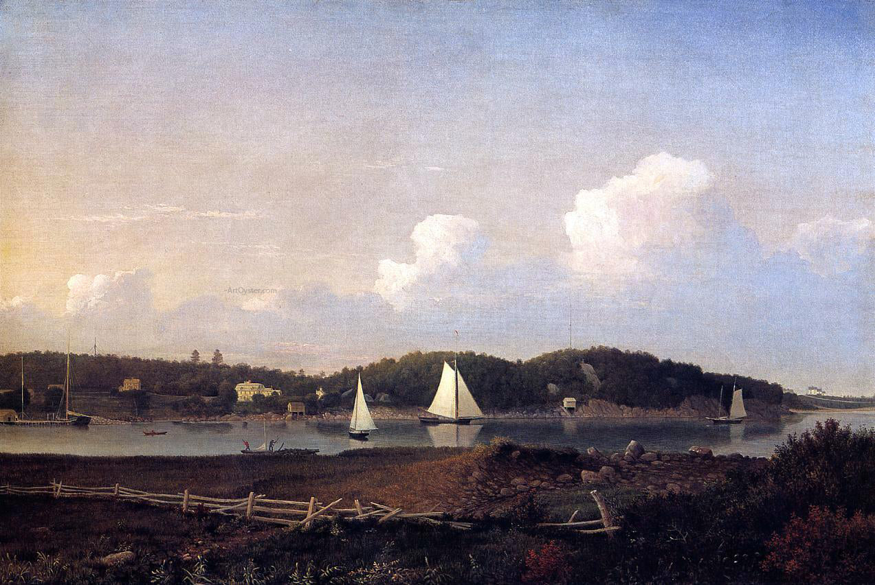 Fitz Hugh Lane Fresh Water Cove from Dolliver's Neck, Glouster - Hand Painted Oil Painting