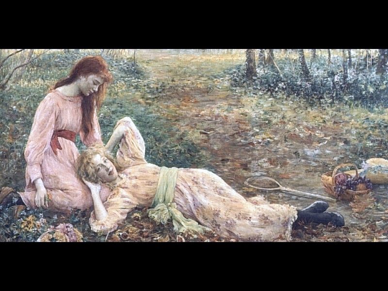 Louise Breslau Friends - Hand Painted Oil Painting