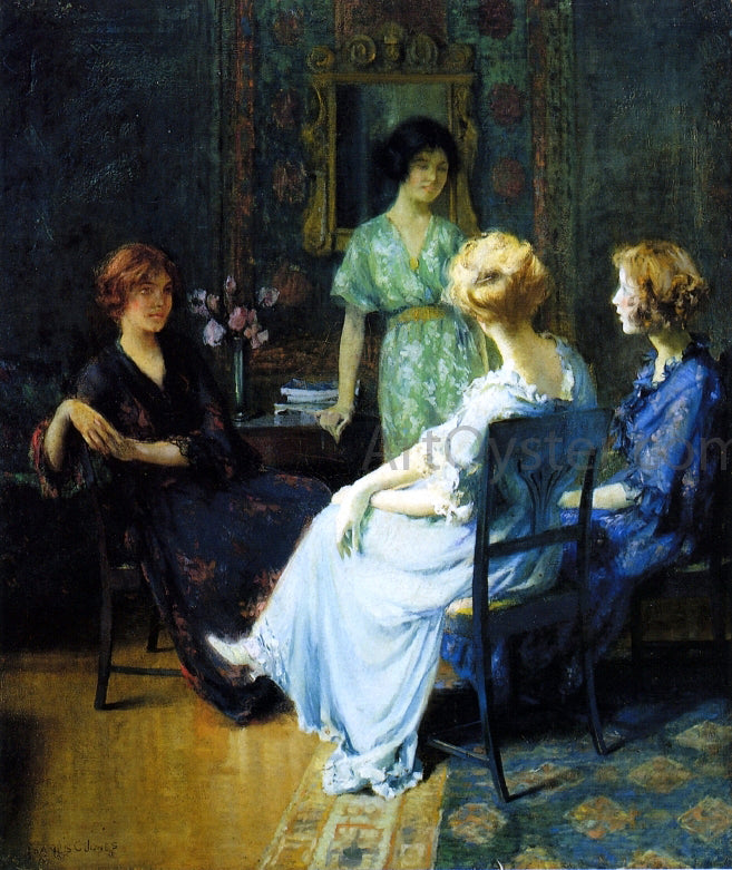Francis Coates Jones Friends - Hand Painted Oil Painting