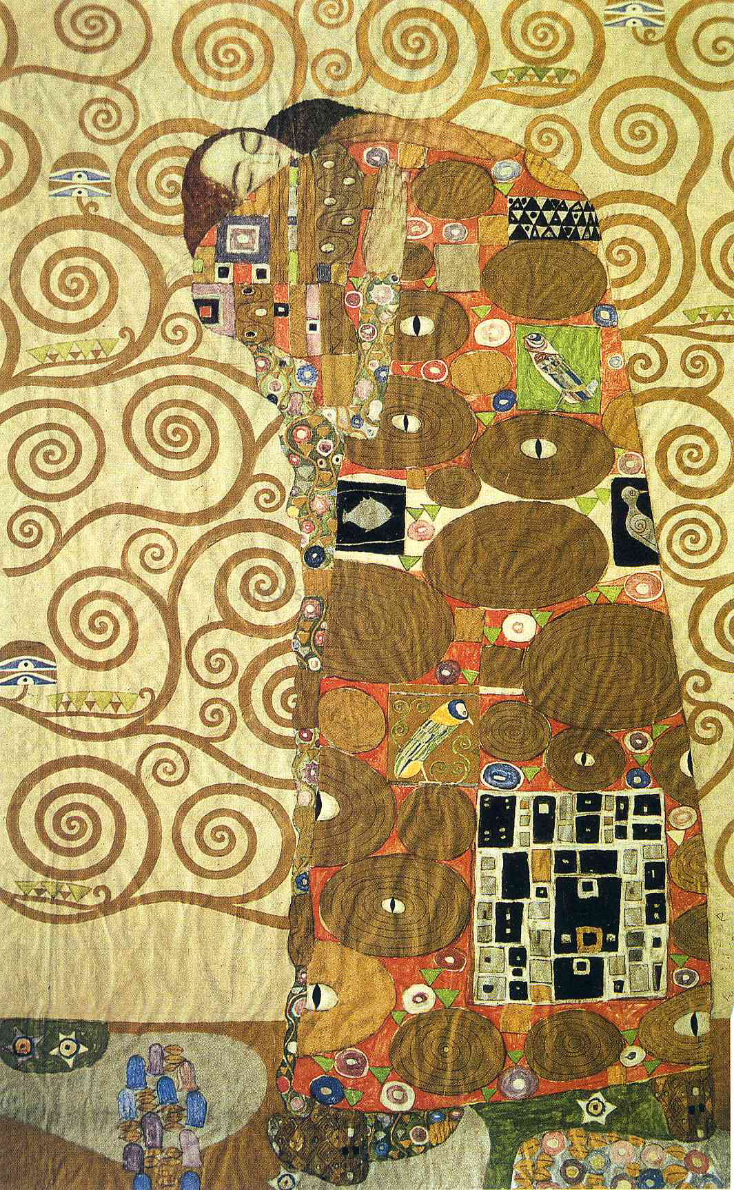 Gustav Klimt A Frieze of the Villa Stoclet in Brussels Fulfillment - Hand Painted Oil Painting