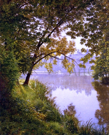 Henri Biva From the Water's Edge - Hand Painted Oil Painting