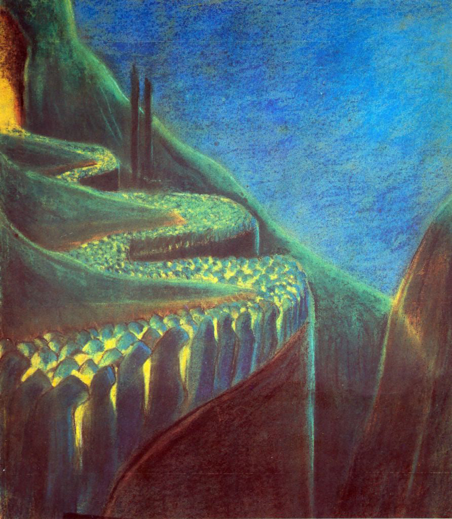 Mikalojus Ciurlionis Funeral Symphony VI - Hand Painted Oil Painting
