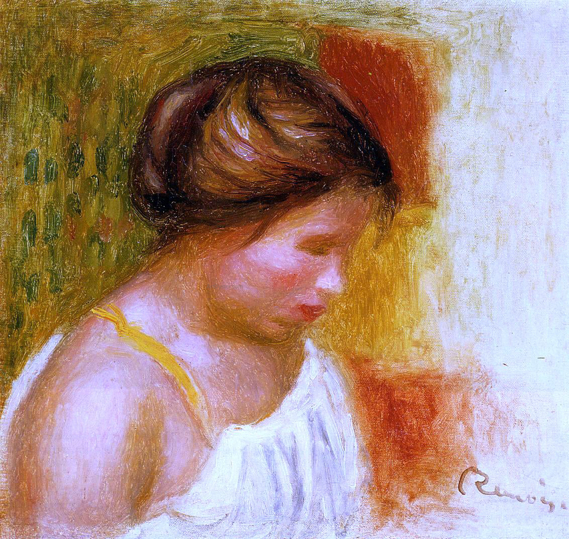  Pierre Auguste Renoir Gabrielle in a Chemise - Hand Painted Oil Painting