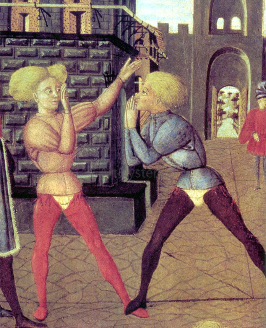 Scheggia Game of Civettino (detail) - Hand Painted Oil Painting