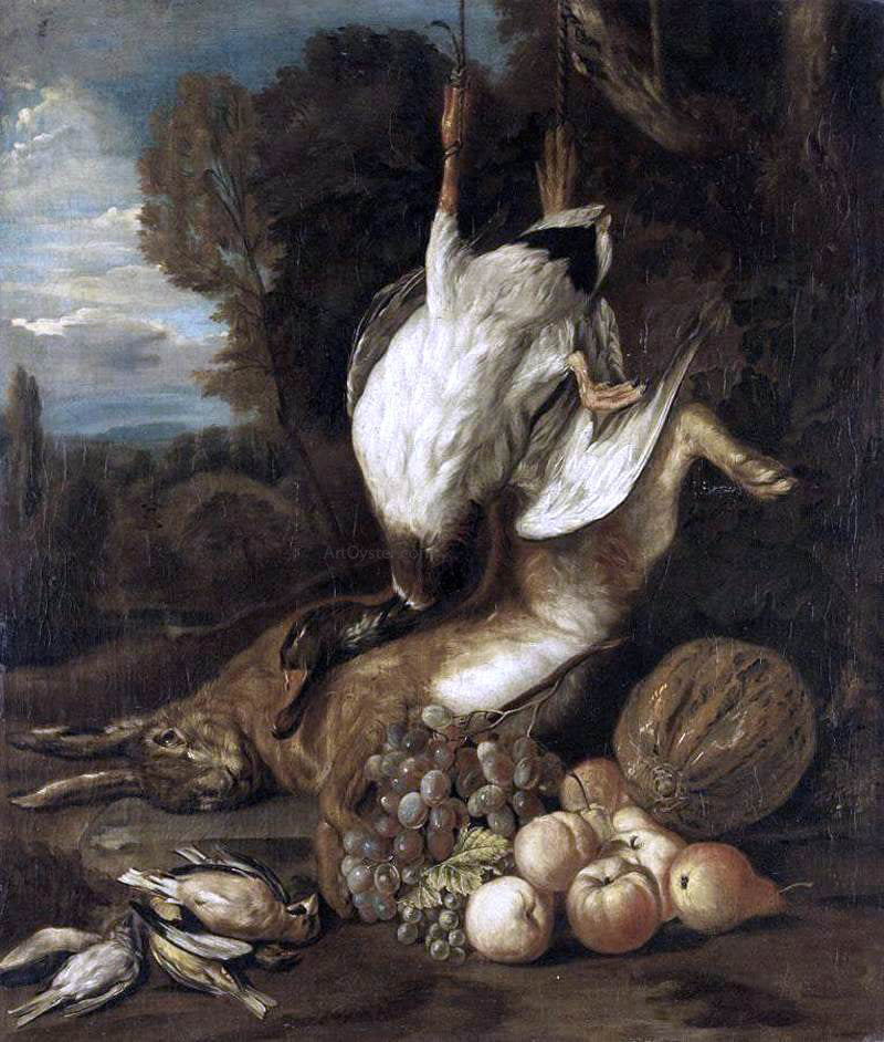 Pieter Andreas Rysbrack Game Still-Life - Hand Painted Oil Painting