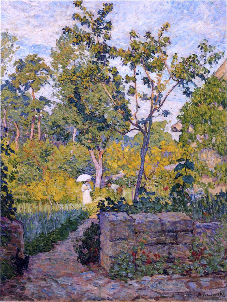 Henri Lebasque Garden at Champigny - Hand Painted Oil Painting