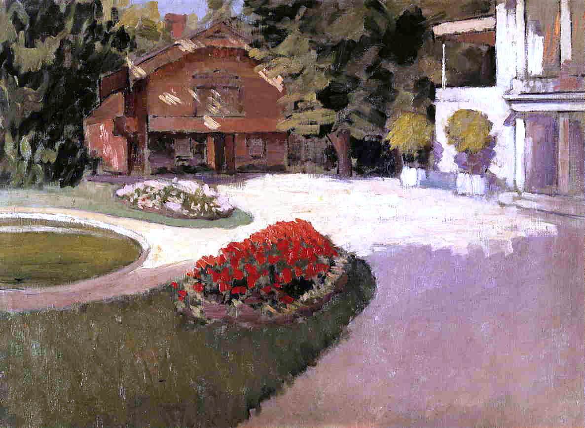 Gustave Caillebotte Garden at Yerres - Hand Painted Oil Painting