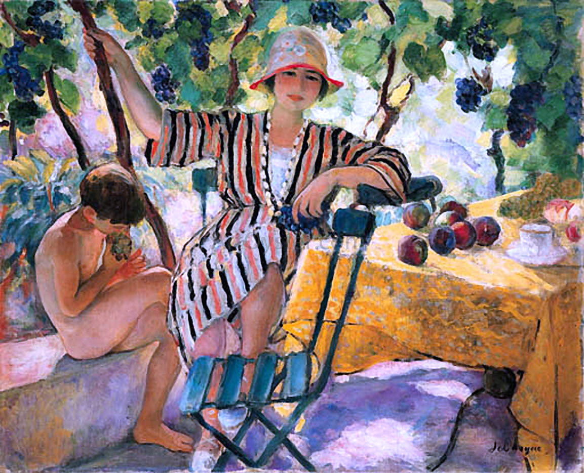 Henri Lebasque Garden in Summer - Hand Painted Oil Painting