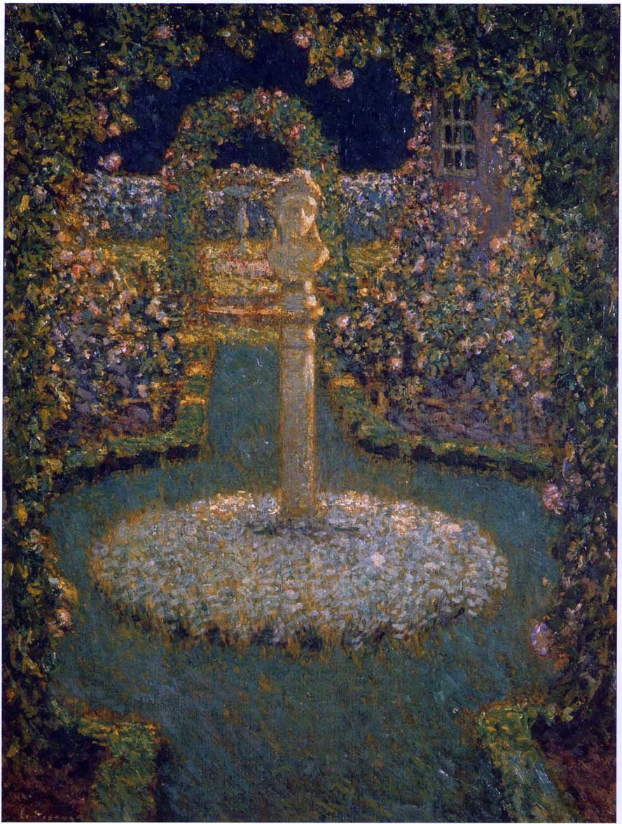 Henri Le Sidaner Garden in the Full Moon - Hand Painted Oil Painting