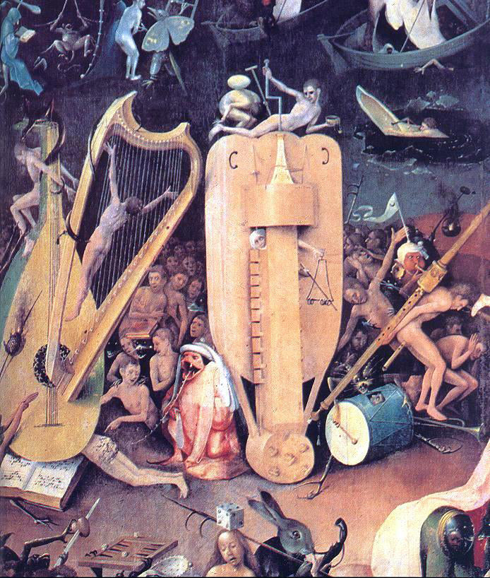 Hieronymus Bosch Garden of Earthly Delights, detail of right wing - Hand Painted Oil Painting