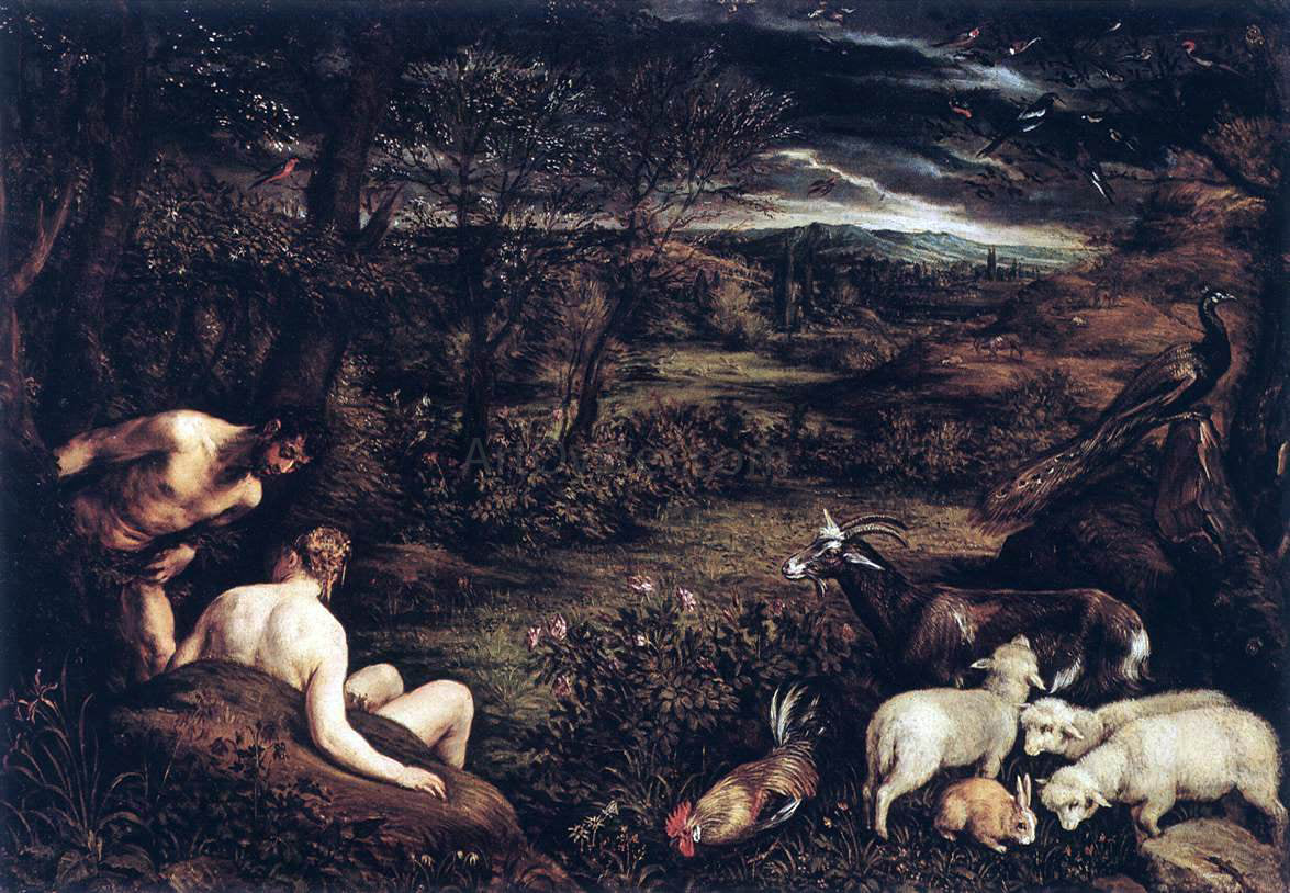 Jacopo Bassano Garden of Eden - Hand Painted Oil Painting